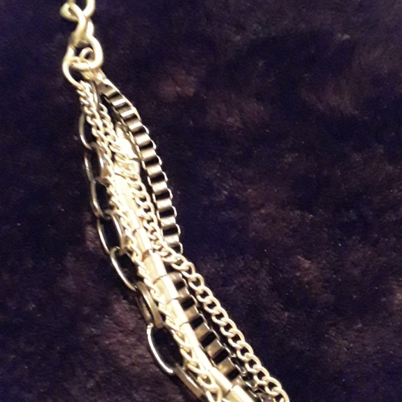 Necklace Lot silvertone - 3 chunky chain style - Picture 6 of 8